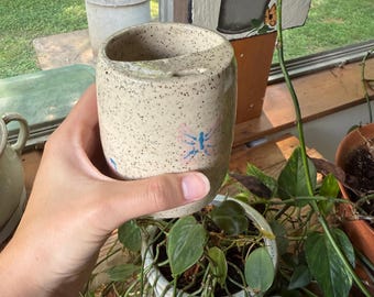 handmade ceramic coffee to-go cup