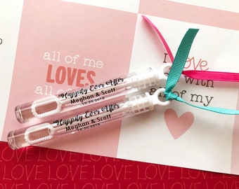 Happily Ever After Bubble Wedding Bubble Tube Labels, Bubble Wand Labels, Wedding Favors