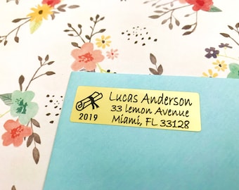 Class of 2022 Personalized Return Address Labels-Graduation Invitation, Party, Announcement