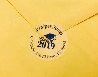 Class of 2022 Graduation Invitation, Envelope Seals