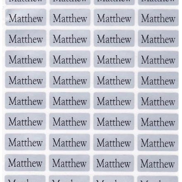 120 SILVER Custom Waterproof Vinyl Name Labels-School,Daycare,Sippy Cup,Lunch Box,Water Bottle,Summer Camp,Stationary Tag