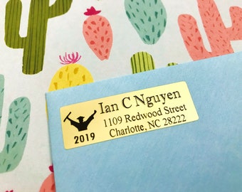 Class of 2022 Personalized Return Address Labels-Graduation Invitation, Graduation Party