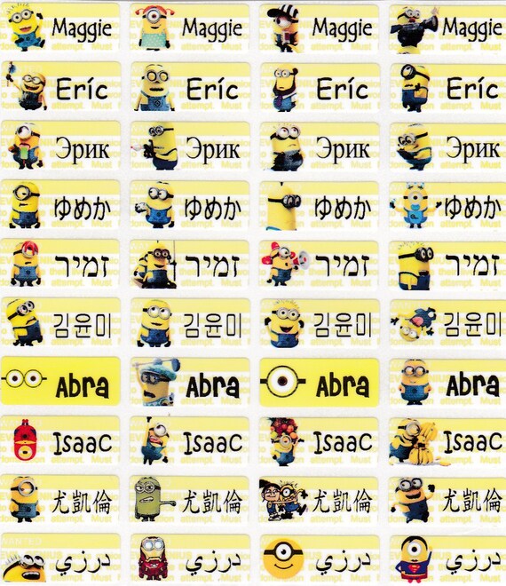 Alle Minions Mit Namen Alle Minions Mit Namen