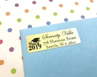 Class of 2022 Personalized Return Address Labels-Graduation Invitation, Party, Announcement