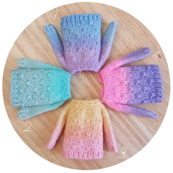 Blythe OOAK Hand Dye Gradient Sweaters