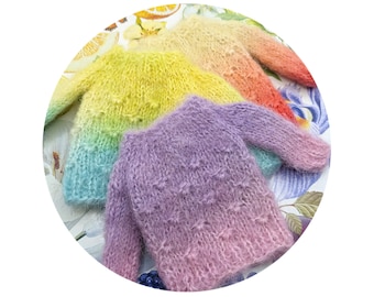 Blythe OOAK Hand Dye Gradient Sweaters