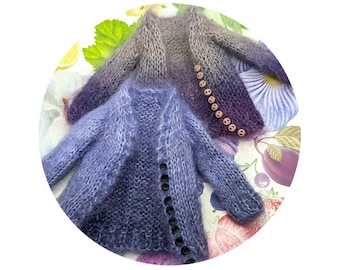Blythe OOAK Hand Dye Gradient Cardigans