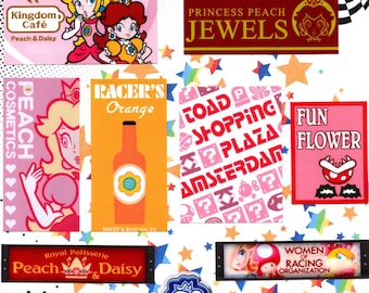 Mario Kart Sponsored Racing Companies La Femme Vinyl Sticker Set