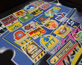 Juego completo de pegatinas de vinilo de empresas patrocinadoras de Mario Kart