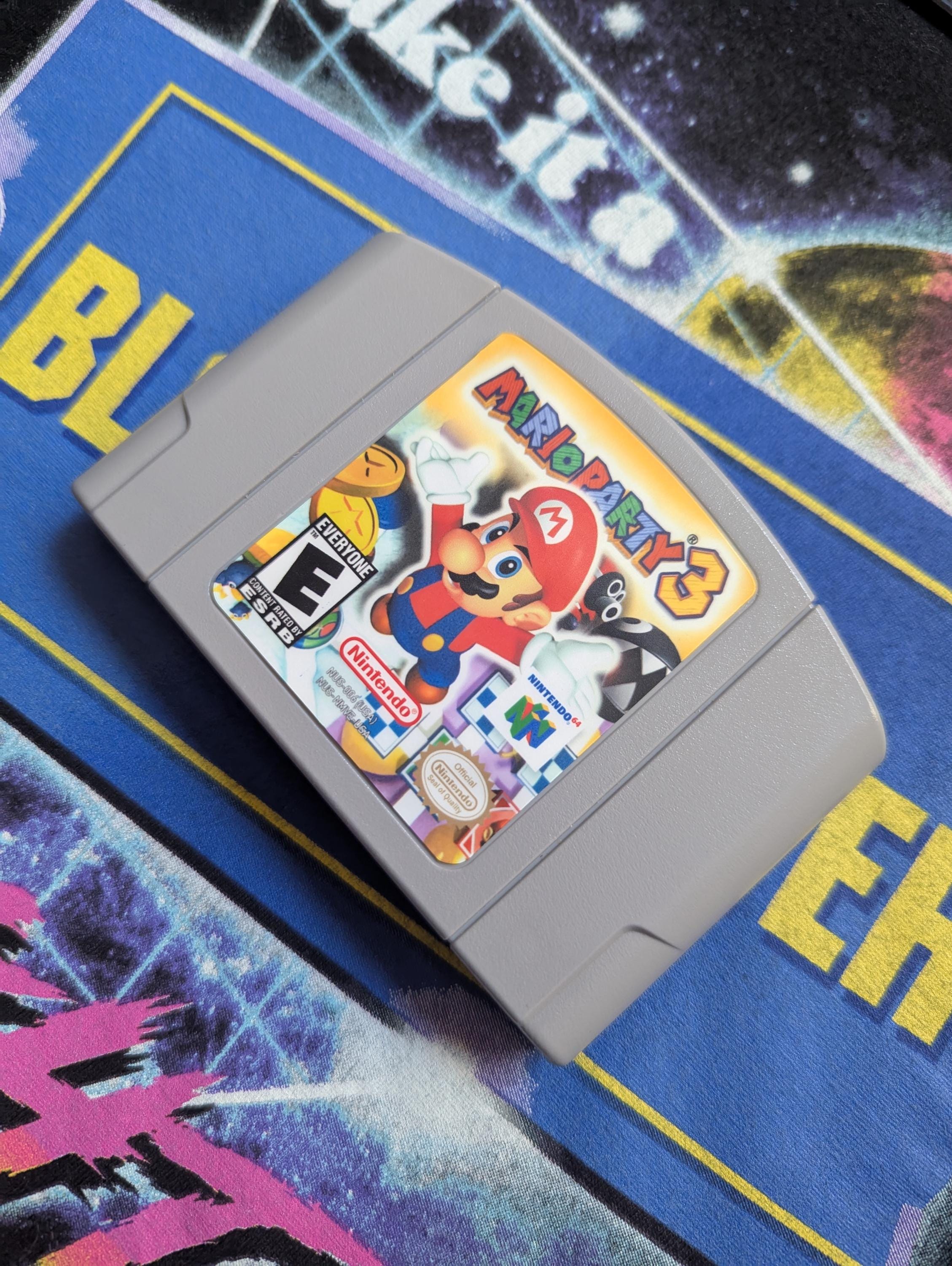 Mario Party 3 N64 Game Cartridge Replacement Sticker/Label