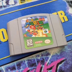 スーパーマリオ64 N64 ゲームカートリッジ交換用ステッカー/ラベル