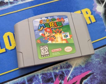 Super Mario 64 N64 Game Cartridge Replacement Sticker/Label