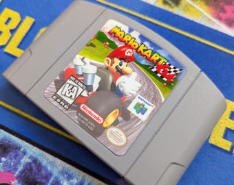 Mario Kart 64 N64 Game Cartridge Replacement Sticker/Label