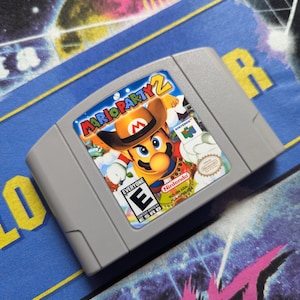 Mario Party 2 N64 Game Cartridge Replacement Sticker/Label
