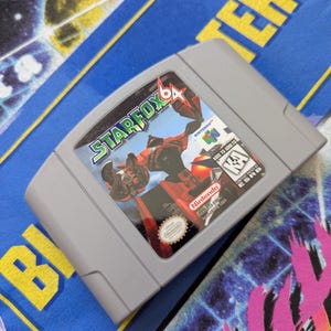 StarFox 64 N64 Game Cartridge Replacement Sticker/Label