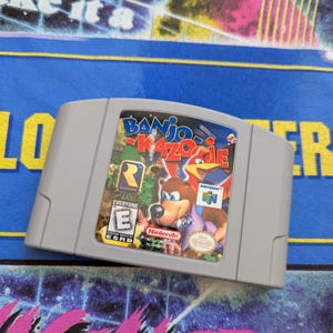 Banjo-Kazooie N64 Game Cartridge Replacement Sticker/Label