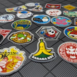 Full Set Vinyl Stickers | Mario Kart Fictional Companies Collectible Badge Set Vol. 3