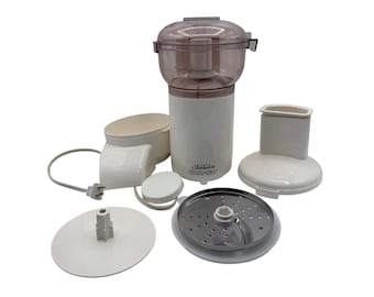 Sunbeam Vintage Oskar Food Processor Model 14081 Compact Kitchen Appliance Works