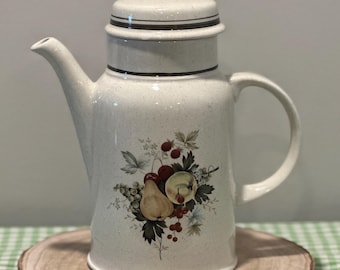 Vintage Royal Doulton Lambeth Stoneware-LS 1015-Harvest Garland Coffee Pot Server