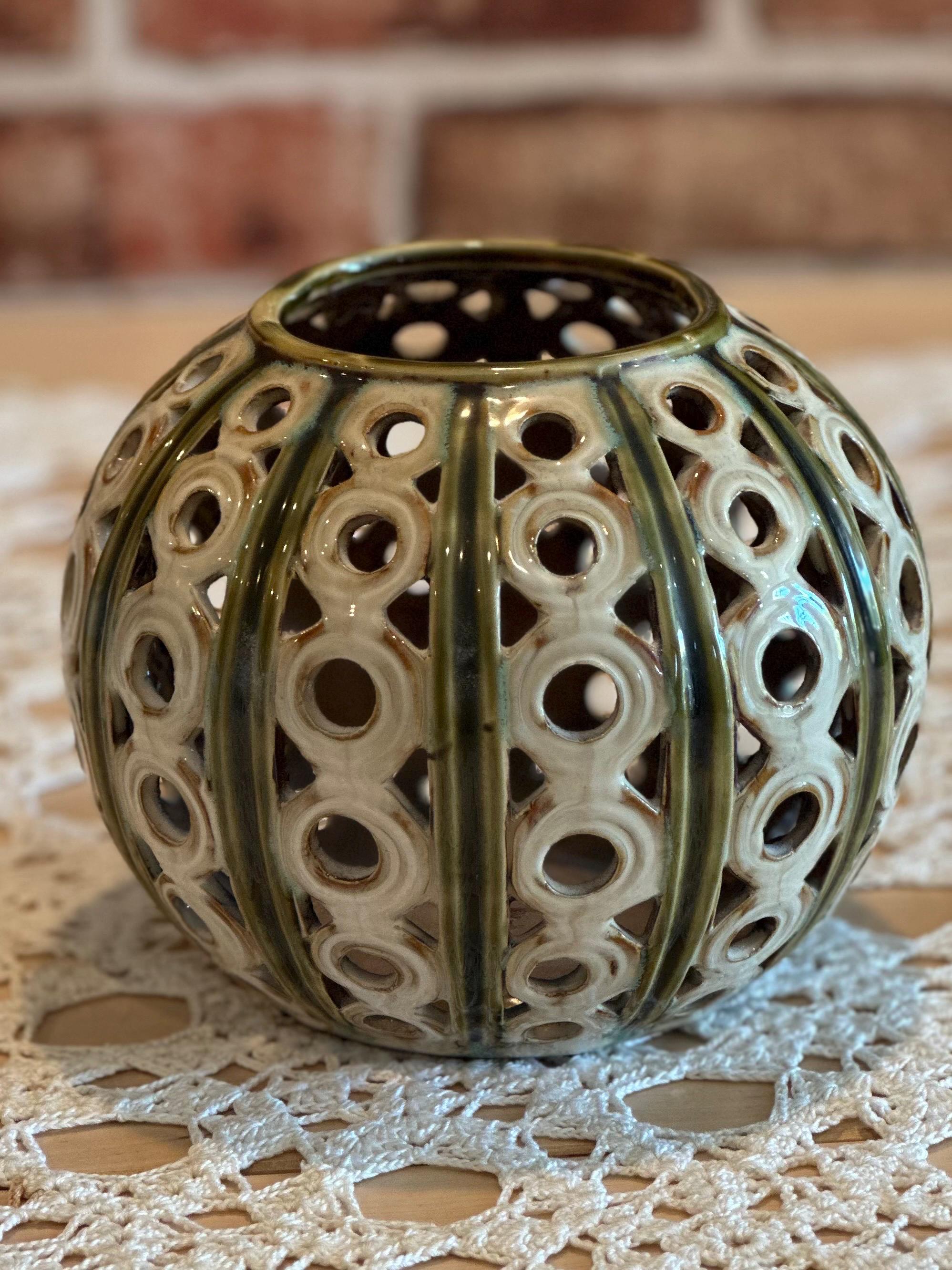 Mcm Ceramic Candle Holder - Etsy display picture 1