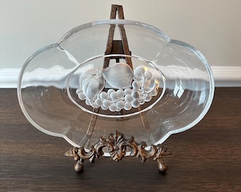 Hoya Pomona Engraved Fruit Crystal Bowls Set of 8 Tokyo Japan