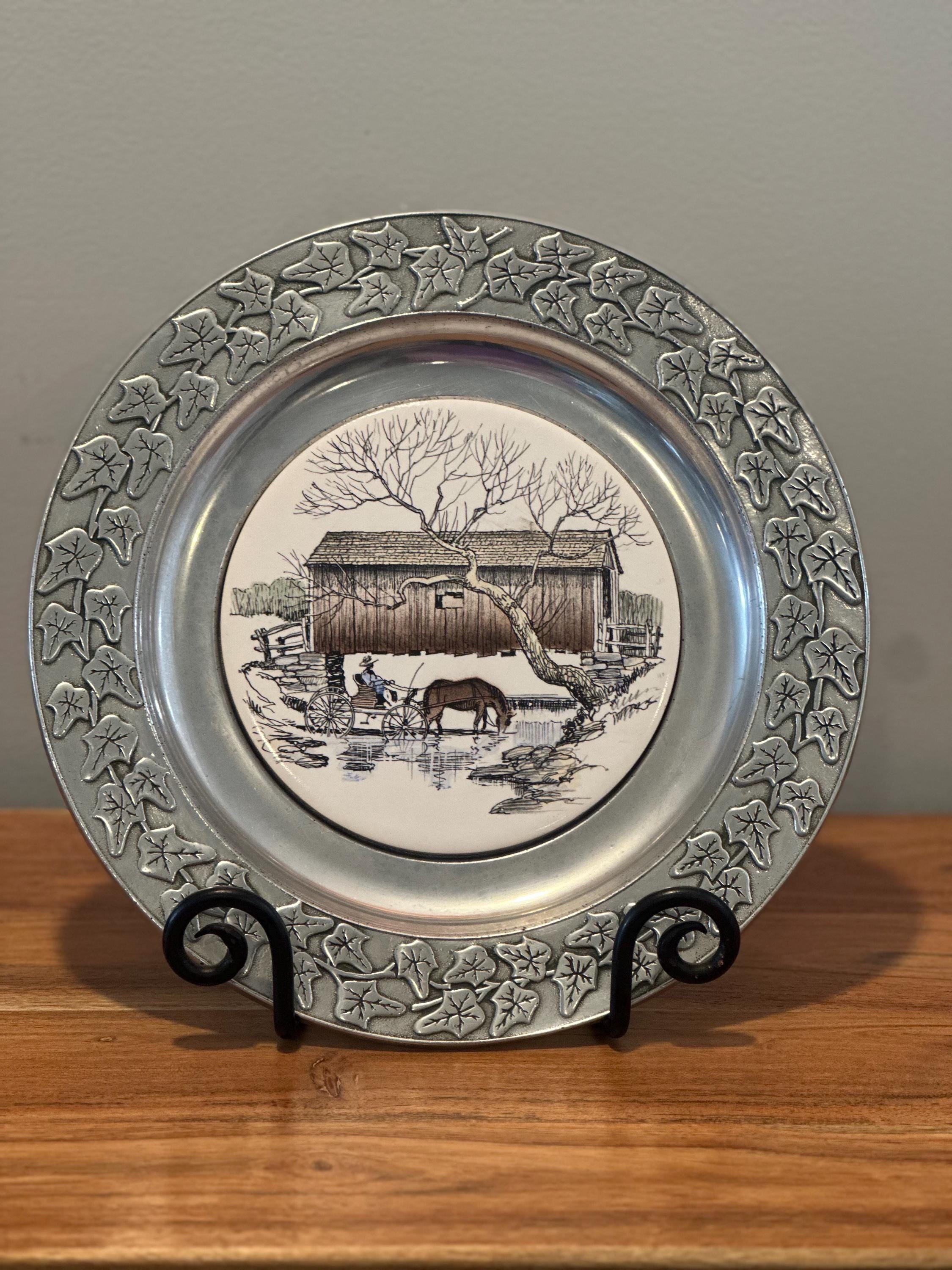 Wilton Columbia Pewter Plate - Etsy