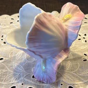 Vintage Wicks N Sticks Porcelain Flower Candle Holder