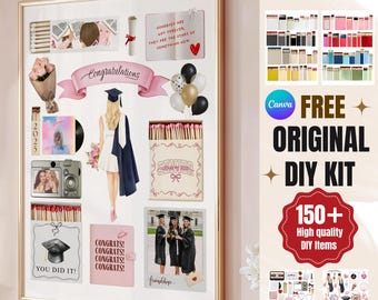 DIY Graduation Matchbook Template, Canva Matchbox DIY KIT, Personalized Matchbook Wall Art, Blank Matchbook Template, Graduation Gift