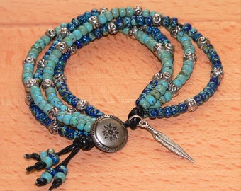 Carolina Sundance Lapis Turquoise Bali Style Toggle Bracelet Various Sizes Carolina Sundance Lapis Turquoise Bali Style Toggle Bracelet Various Sizes