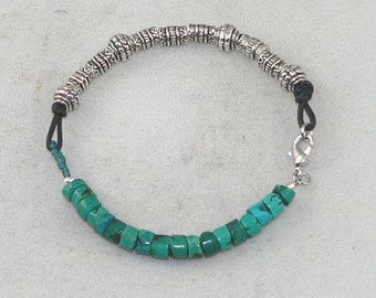 Carolina Sundance Lapis Turquoise Bali Style Toggle Bracelet Various Sizes Carolina Sundance Lapis Turquoise Bali Style Toggle Bracelet Various Sizes