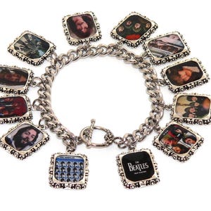 The Beatles Bracelet | Vintage Altered Art Jewelry & Gifts for Music Lovers, Fab Four Album Accessory The Beatles Altered Art Bracelet