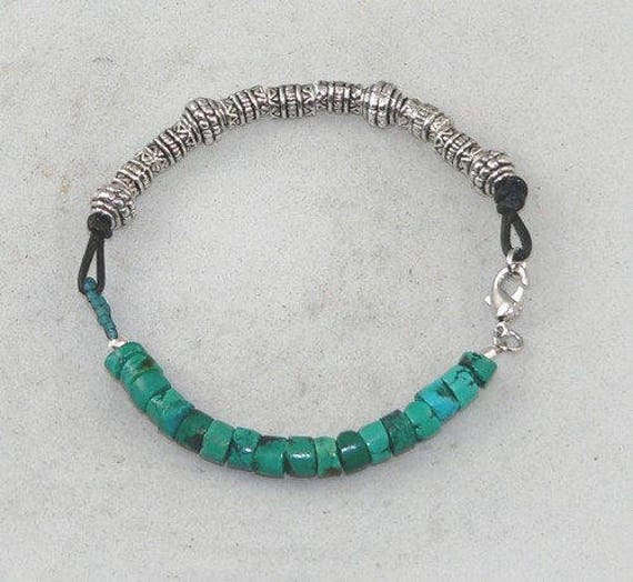 Carolina Sundance Genuine Turquoise Bali Style Bracelet Sizes - Etsy