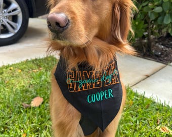 Personalized Gameday Dog Bandanas