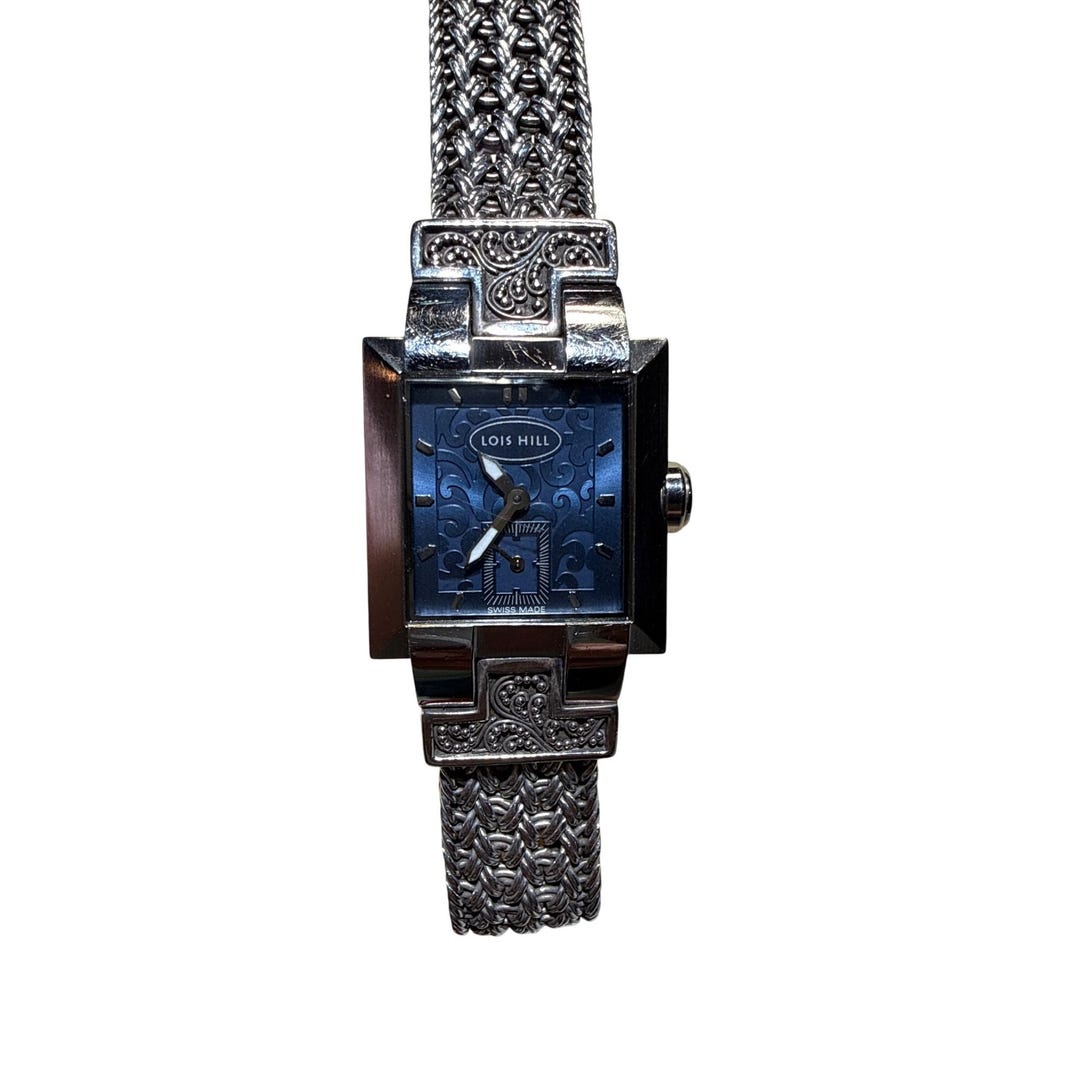 Lois Hill Swiss Made Watch LH-0002 Blue Dial Balinese Hand