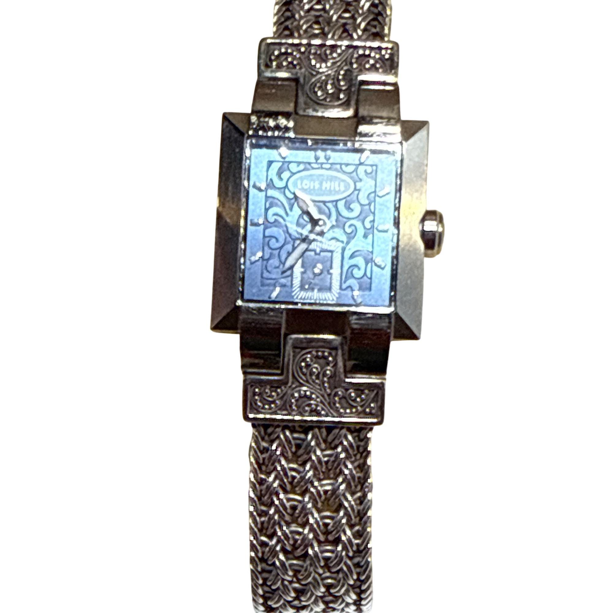 Lois Hill Swiss Made Watch LH-0002 Blue Dial Balinese Hand