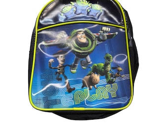 Toy Story 3D Boys Backpack With Buzz Lightyear Woody Disney Pixar Replay Alien Bag
