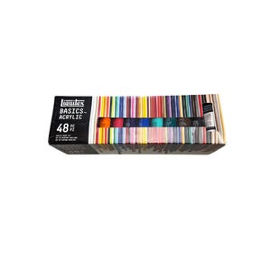 Liquitex Basics Acrylfarben Set 48 Farben- Künstler Qualität - Versiegelt