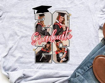 Custom Photo Graduation Shirt, Personalized Graduate Tee, Family Graduation Apparel