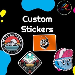 ColorFlow | Custom Vinyl Stickers | Die Cut | Circle | Square | Rectangle | Glossy Matte Finish