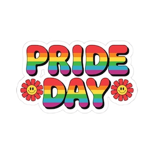 Rainbow Pride Sticker: Glossy Vinyl LGBTQ+ Laptop Decor