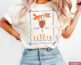 Aperol Spritz Shirt Spritz Lover Shirt Italian Cocktail Lover Shirt Gift For Her Summer Shirt Aperol Tee Women Shirt Italy Summer Shirt
