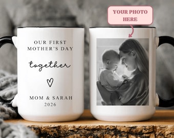 First Mother's Day Gifts, New Mom Photo Mug, Personalized Photo Mug For Mom, 1st Mother's Day Gift From Daughter Son, Grandma Gift