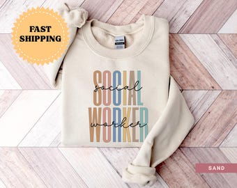 Social Worker Sweater, School Counselor Sweatshirt, TShirts for Social Worker, Lsw Gift, Msw Gift, Lcsw Gift, Lmsw Shirt, Therapist Tee