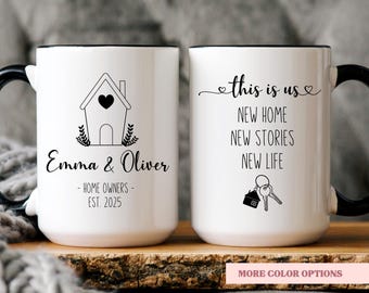 New Home Gift, Personalized New Home Mug, New Home Gift Basket, New Homeowner, Housewarming Mugs Realtor Gift Custom Homeowner Mug Realtor