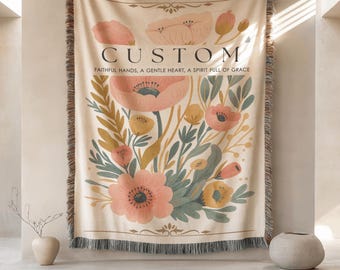 Manta personalizada para mamá, manta personalizada para la abuela, regalo para mamá, regalo para la abuela, regalos de Navidad, regalo del Día de la Madre, regalo de cumpleaños para mamá