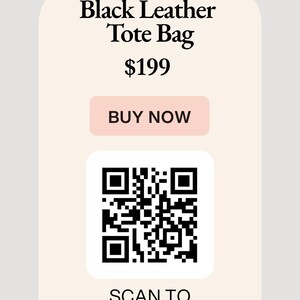 Modelo de etiqueta de preço de cartão de preço com código QR editável – Download instantâneo - 2 opções de cores