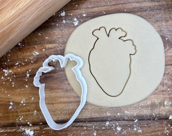 Cortador de galletas de corazón anatómico