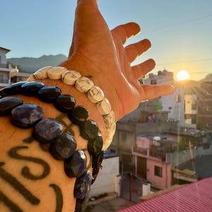 Black Obsidian Bead Bracelet | Grounding, Strength + Energy Cleansing | Crystal Protection | Root Chakra Shielding | Add 2 for Free Shipping
