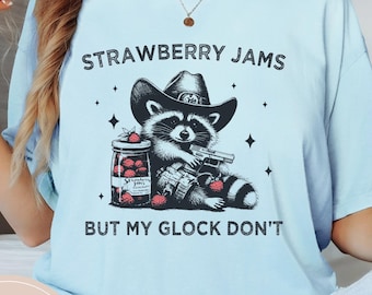 Funny Western Raccoon Graphic Tee: Cowboy Humor T-Shirt