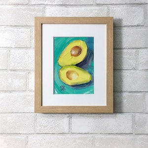Avocado Oil Painting Giclée Print 5x7 Avocado Connection 2 image 4